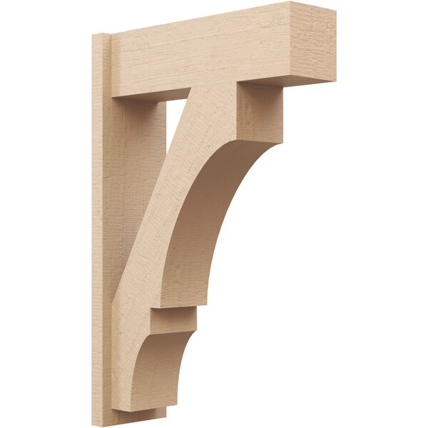 Ekena Millwork 7 1/2-in W x 22-in D x 34-in H Balboa Block Rough Cedar Woodgrain TimberThane Outlooker, Primed Tan OUTUR075X22X34BOA44RCPR - main